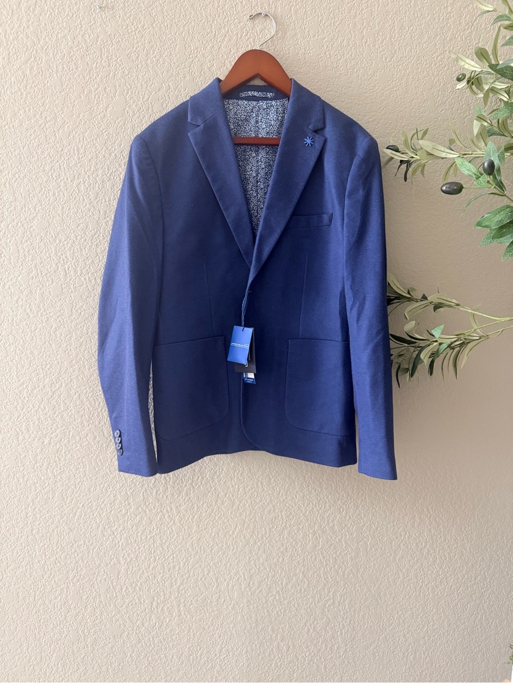 Report Collection Deep Blue Casual Sport Coat